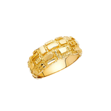 Men's Nugget Ring - 14k Yellow Gold