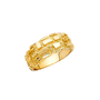 Men's Nugget Ring - 14k Yellow Gold