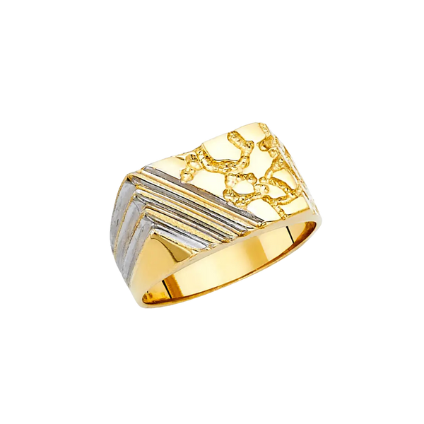 Men's Nugget Ring - 14k Yellow Gold