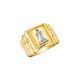 Guadalupe Men's Ring - 14k Two Tone Gold