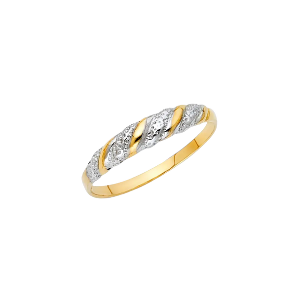 Fancy Ring - 14k Two Tone Gold