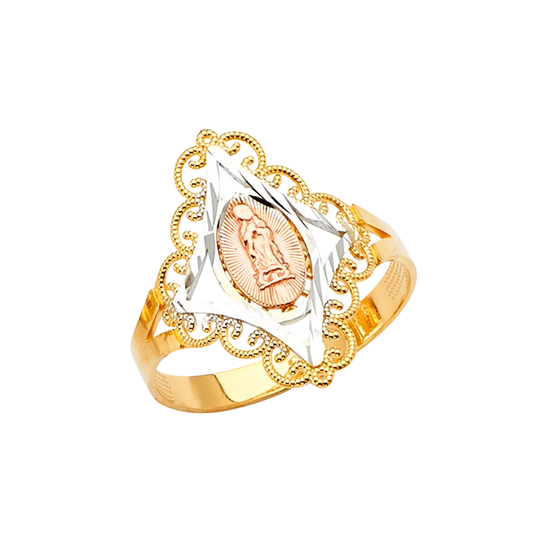 Guadalupe Ring - 14k Tri Color Gold