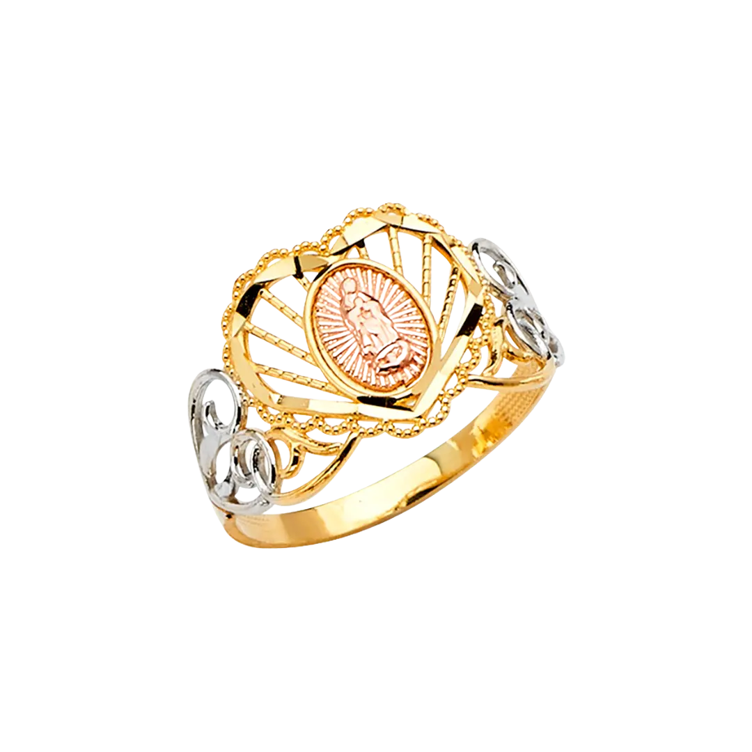 Guadalupe Ring - 14k Tri Color Gold