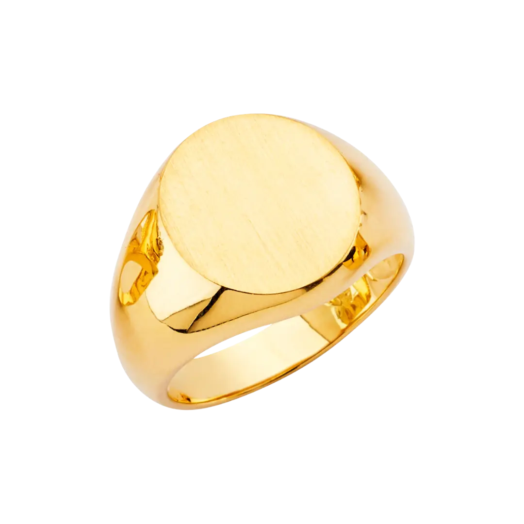 Men's Signet Ring - 14k Yellow Gold