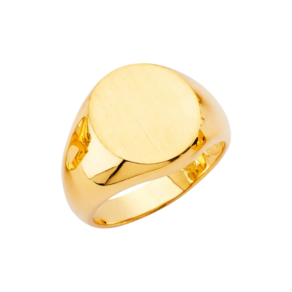 Men's Signet Ring - 14k Yellow Gold