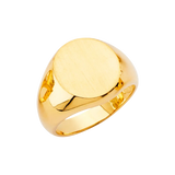 Men's Signet Ring - 14k Yellow Gold