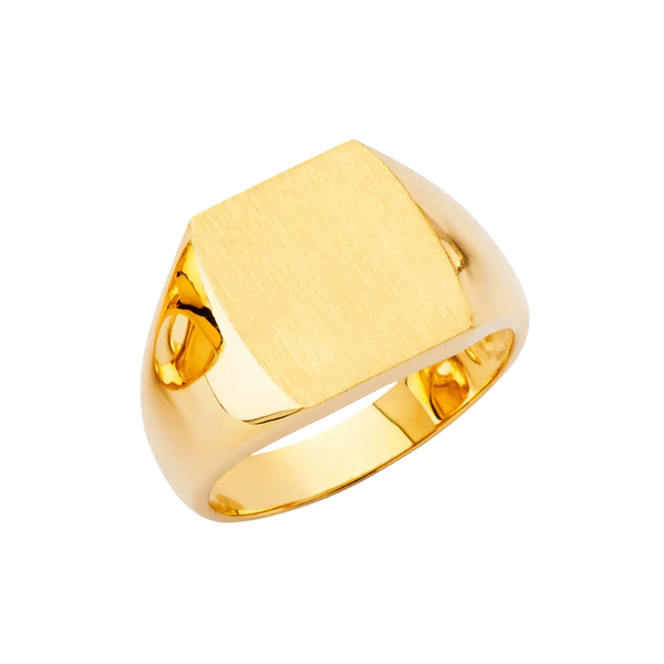 Men's Signet Ring - 14k Yellow Gold