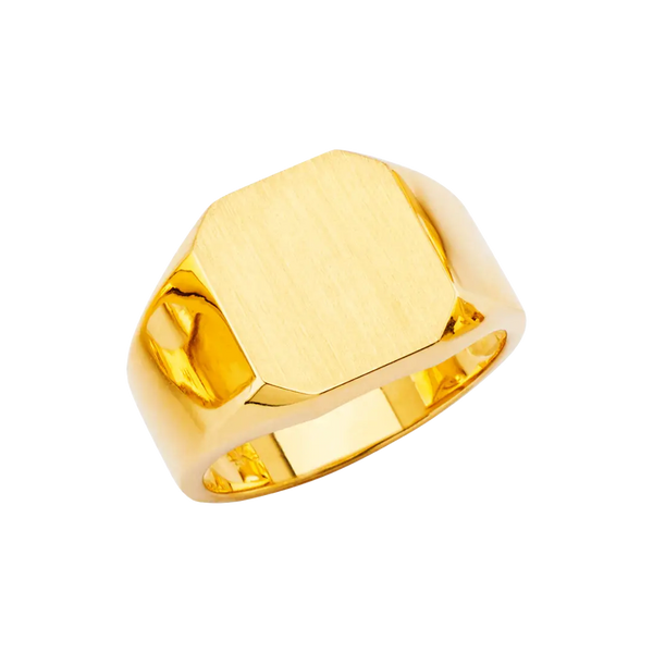 Men's Signet Ring - 14k Yellow Gold