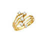 Fancy CZ Ring - 14k Yellow Gold