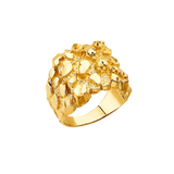 Men's Nugget Ring - 14k Yellow Gold