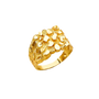 Men's Nugget Ring - 14k Yellow Gold