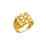 Men's Nugget Ring - 14k Yellow Gold