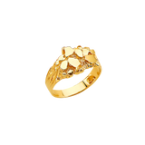 Men's Nugget Ring - 14k Yellow Gold