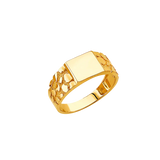 Men's Nugget Ring - 14k Yellow Gold