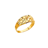 Men's Nugget Ring - 14k Yellow Gold