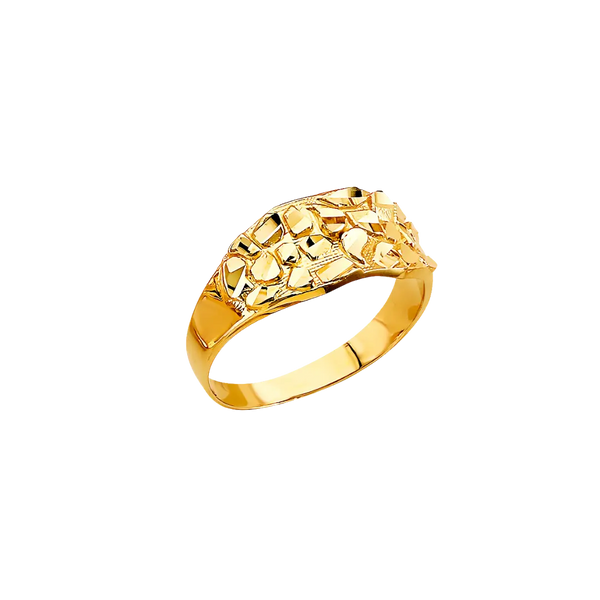 Men's Nugget Ring - 14k Yellow Gold