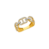 Fancy CZ Ring - 14k Yellow Gold