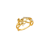 Fancy CZ Ring - 14k Yellow Gold