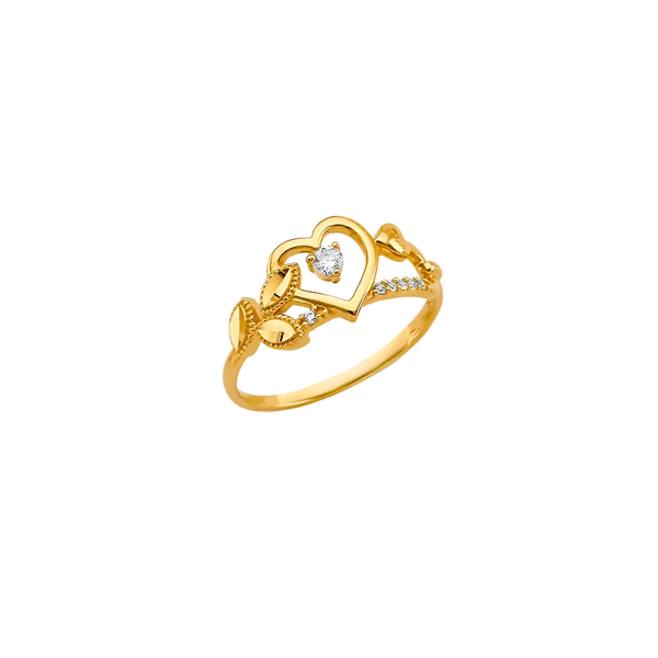 Fancy CZ Ring - 14k Yellow Gold