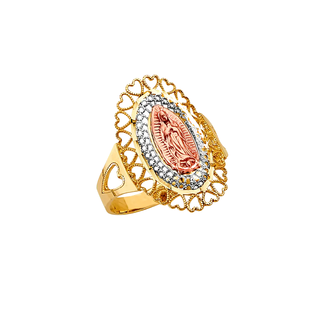 Guadalupe Ring - 14k Tri Color Gold