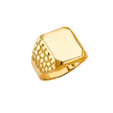 Men's Signet Ring - 14k Yellow Gold