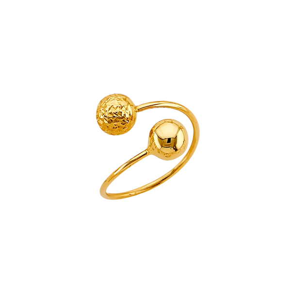 Ball Ring - 14k Yellow Gold