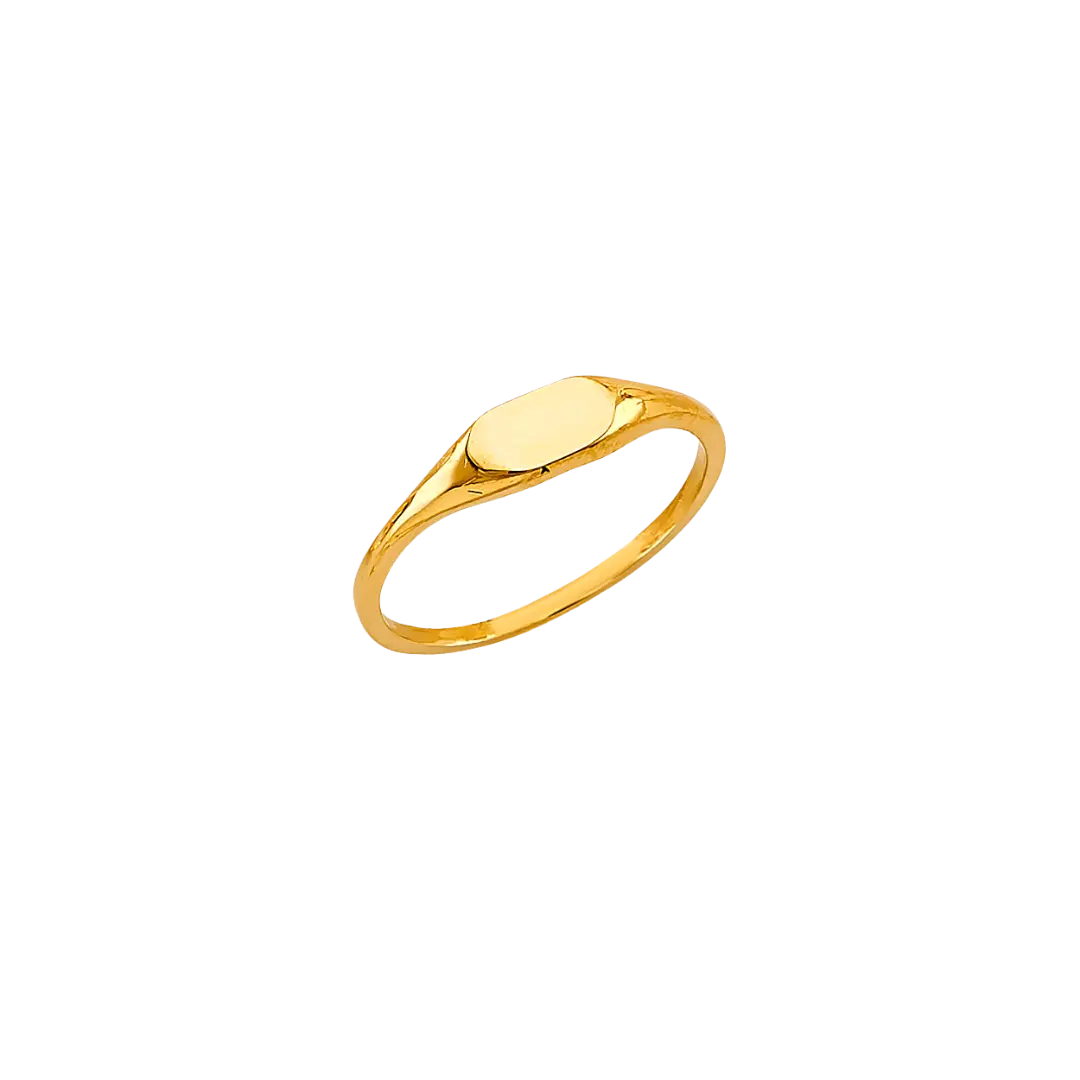 Signet Ring - 14k Yellow Gold