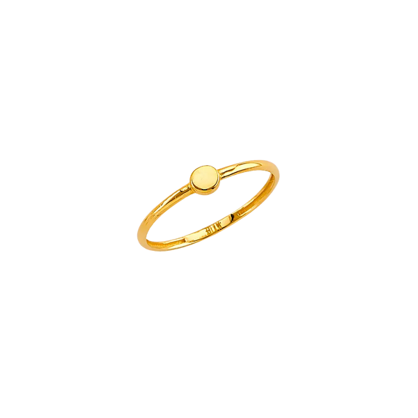 Round Head Stackable Ring - 14k Yellow Gold