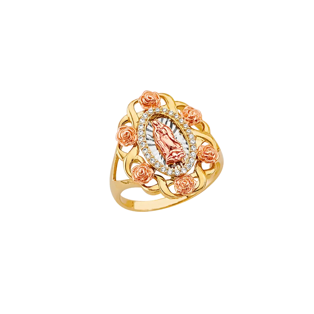 Guadalupe Ring - 14k Tri Color Gold