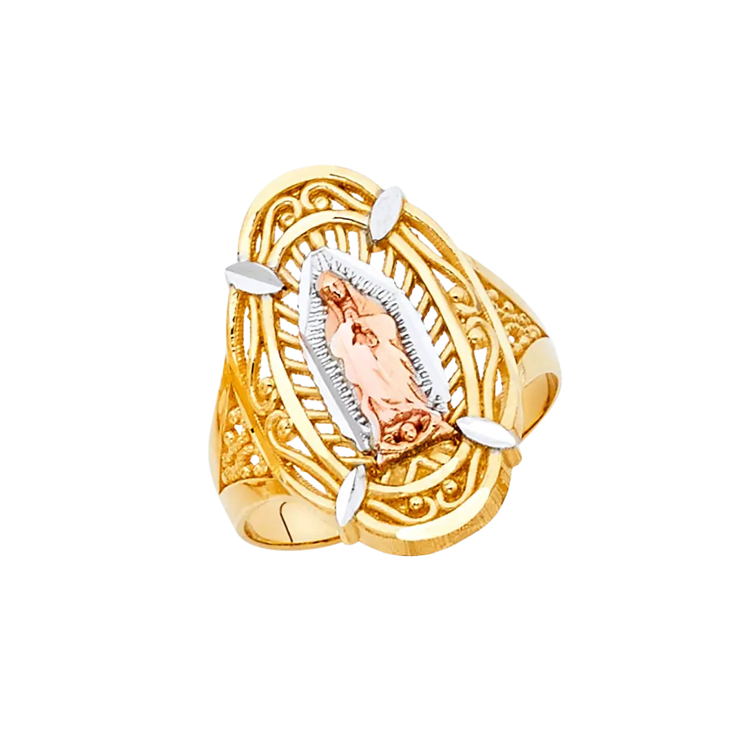 Guadalupe Ring - 14k Tri Color Gold