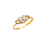 Quince Anos Ring - 14k Two Tone Gold