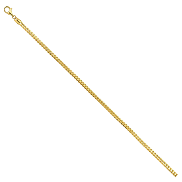 Solid Round Franco Chain - 14k Yellow Gold 3.1mm